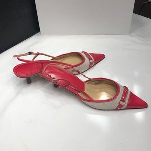 J crew slingback kitten heeled pump